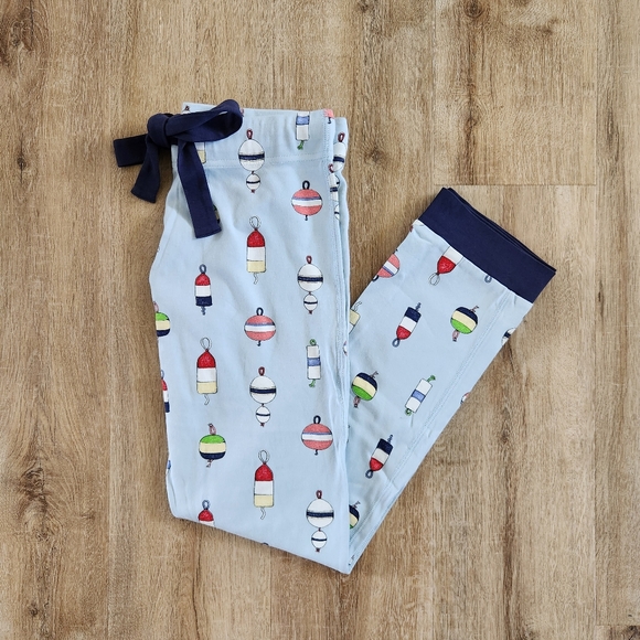 The Beaufort Bonnet Company Other - The Beaufort Bonnet Company Blue Pajama Pants with Buoy Print